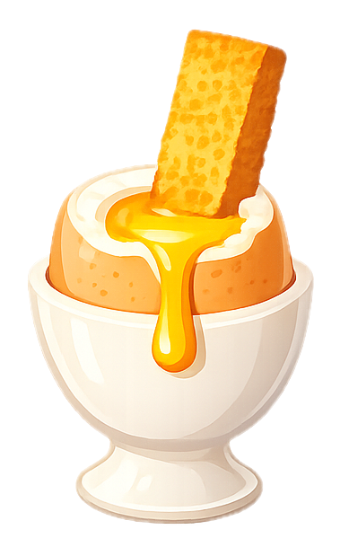 Illustration œuf à la coque