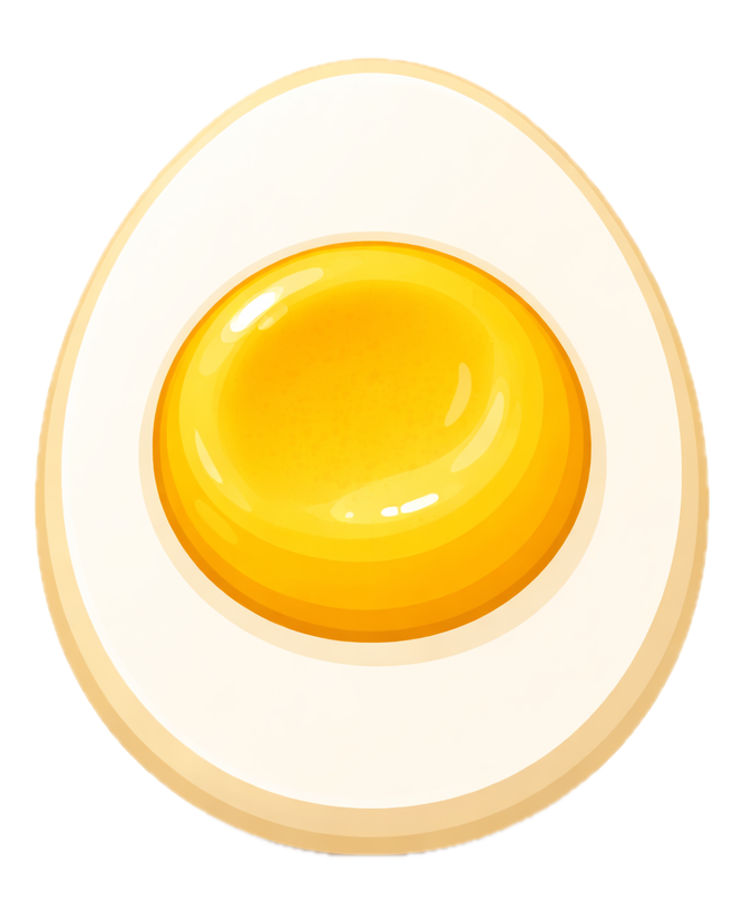 Illustration œuf mollet