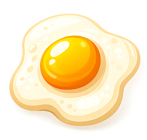 Illustration œuf au plat